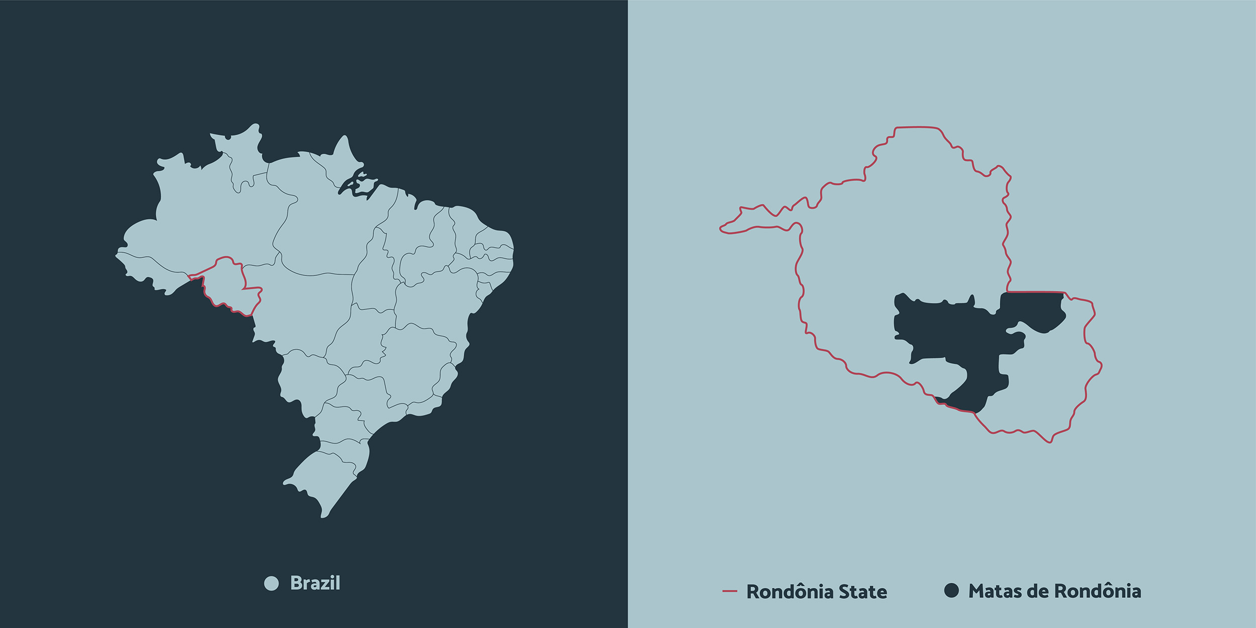 Map of the State of Rondônia